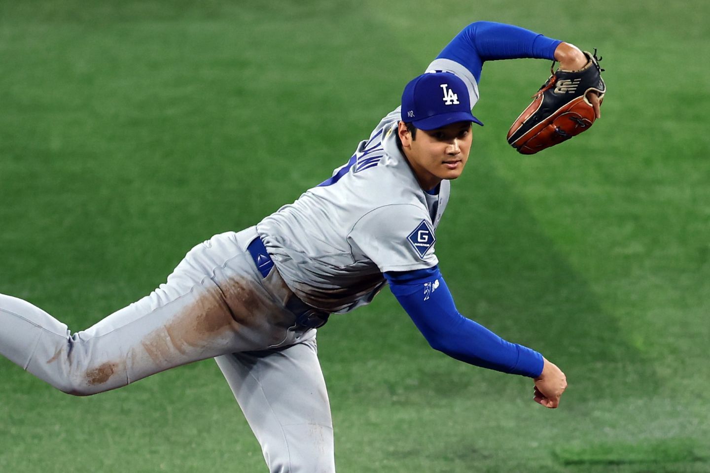 勝利は逃したものの６回１失点に抑える好投を見せた大谷。(C) Getty Images