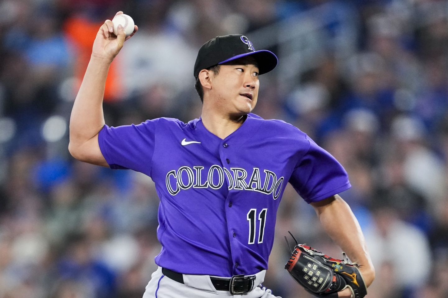 ２度の登板で防御率1.69をマークしている菅野。新天地で好スタートを切っている。(C) Getty Images