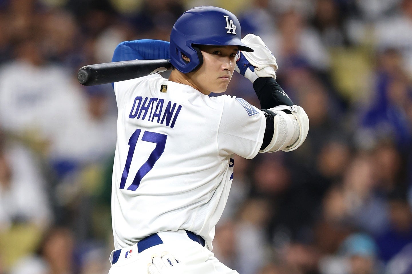 大谷は日本人最長となる連続出塁記録を44試合に伸ばした。(C)Getty Images