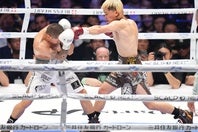 世界挑戦者決定戦でエストラーダに勝利を収めた那須川天心。写真：産経新聞社