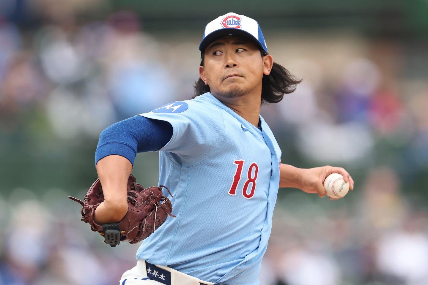 現地10日のパイレーツ戦で６回無安打の快投を見せた今永。(C) Getty Images