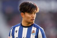 アラベス戦で復帰を果たした久保。いきなりアシストでゴールを演出した。(C) Getty Images