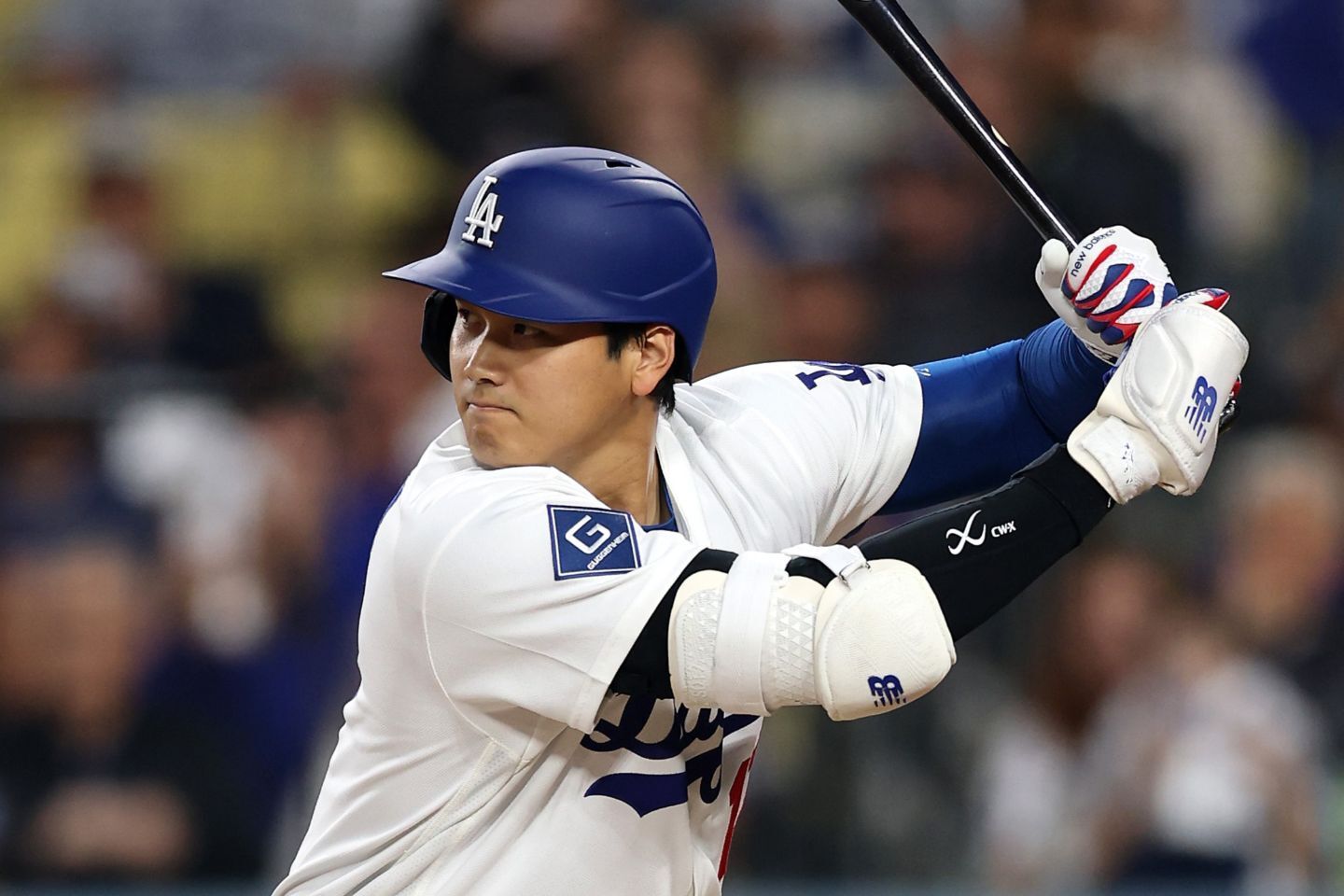 １番・指名打者で先発した大谷。(C) Getty Images