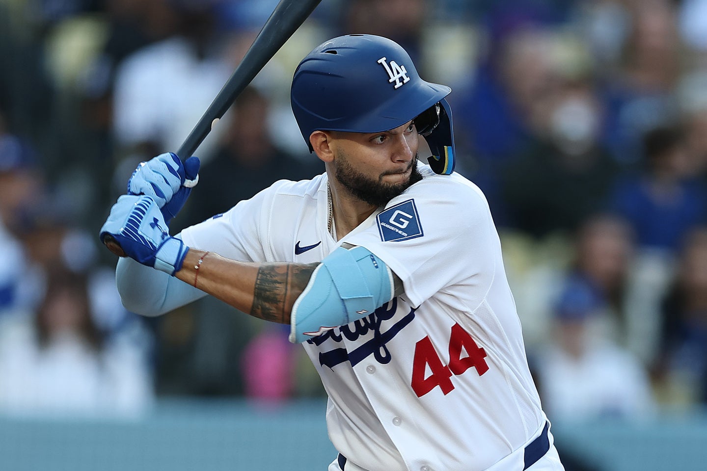 ドジャースのパヘス。３回に５号３ラン本塁打を放った。(C) Getty Images