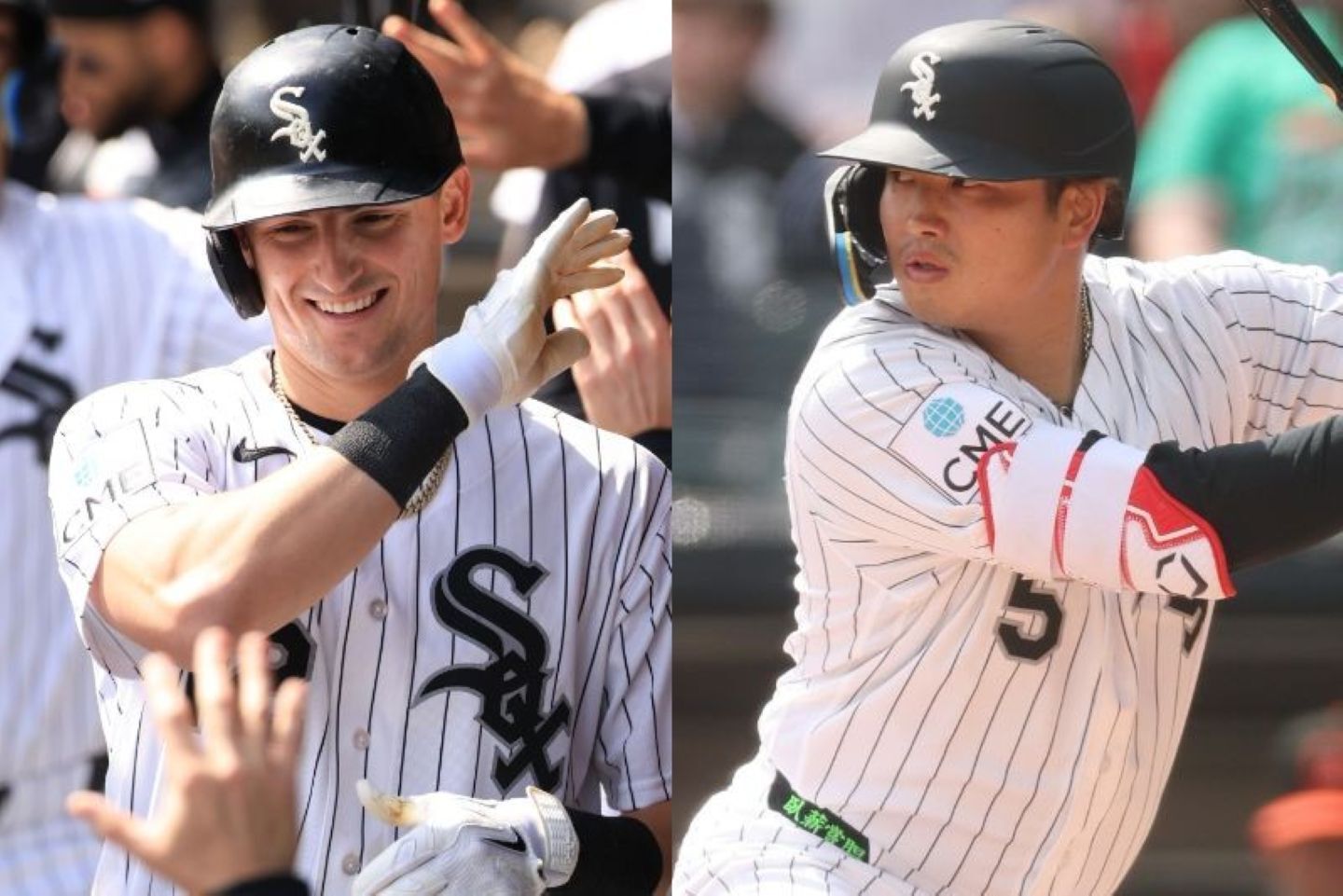 Wソックス打線を引っ張るモンゴメリー（左）と村上（右）。(C) Getty Images