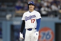 メッツ戦で連続試合出塁を「48」に伸ばした大谷。(C)Getty Images