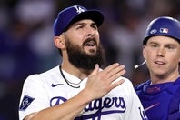 ９回に登板したベシアが、メッツのクリーンアップを三者連続三振に打ち取って試合を締めた。(C)Getty Images