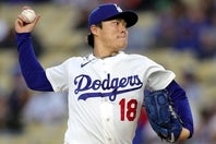 メッツ戦に先発して好投した山本は、鮮やかなフィールディングも披露した。(C)Getty Images