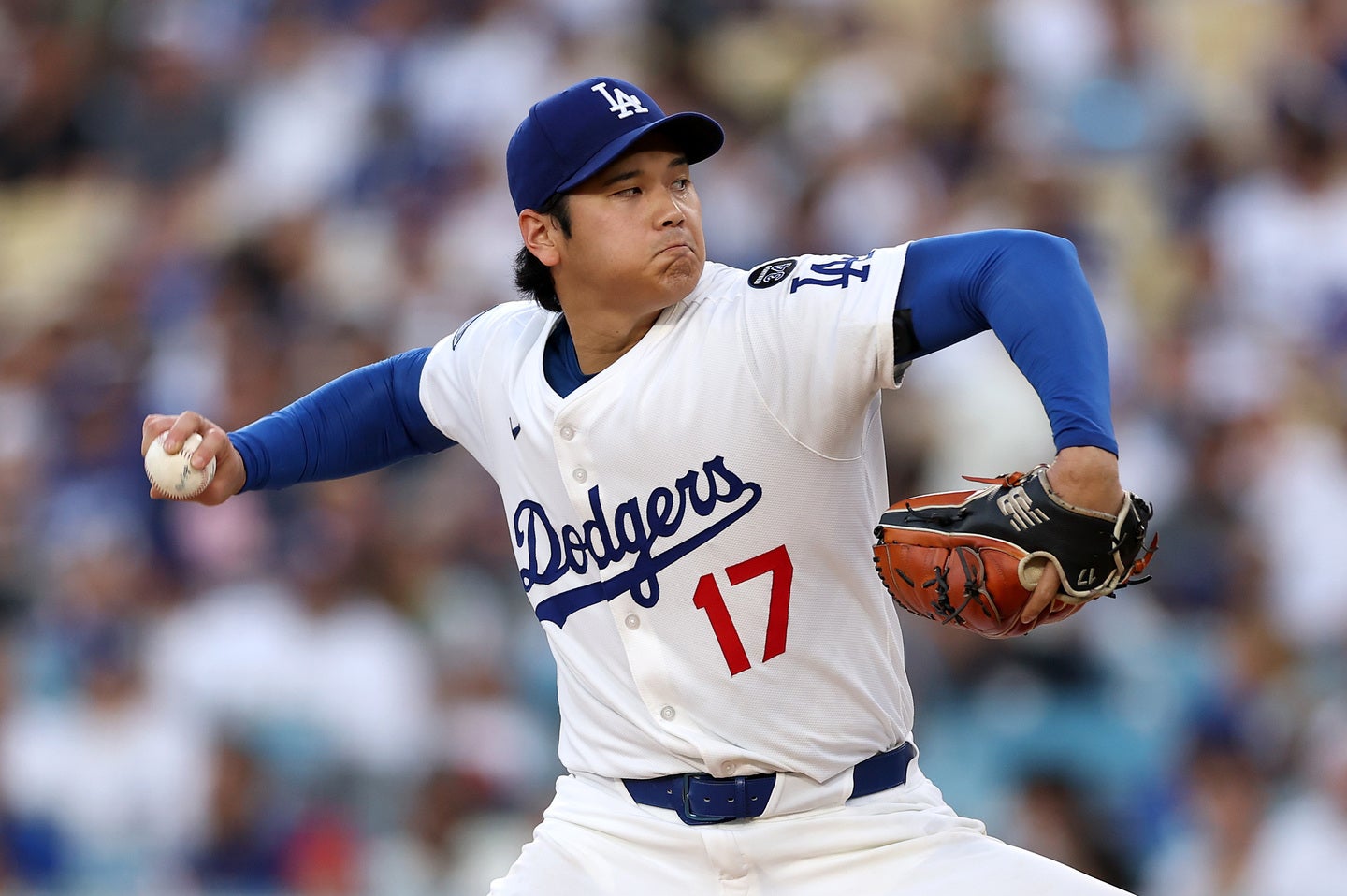 ドジャースの大谷翔平。今季３度目の先発マウンドに上がった。(C) Getty Images