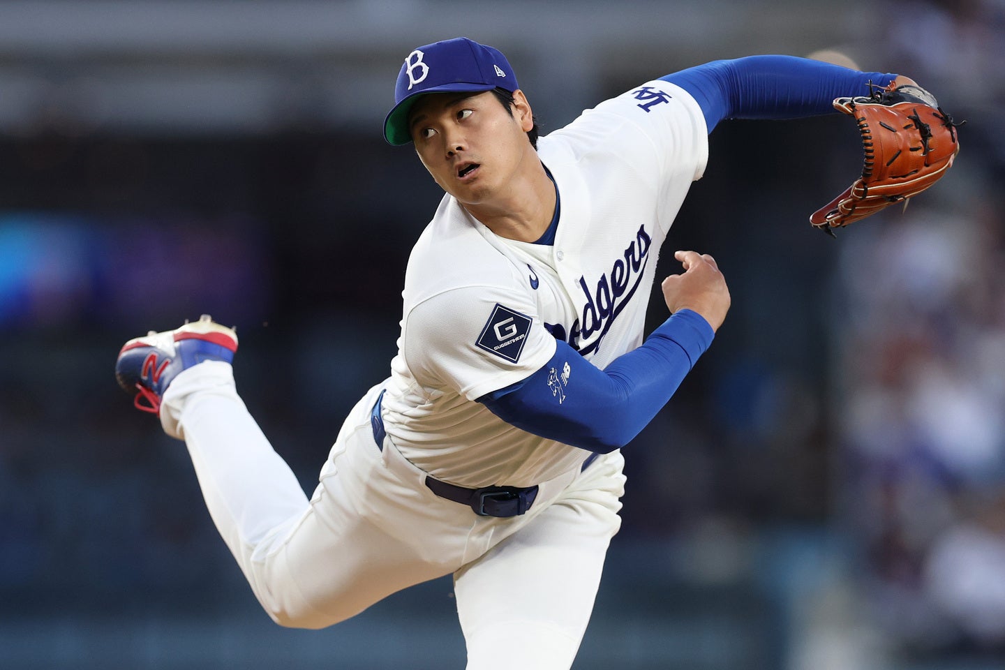 ドジャースの大谷翔平。今季３度目の先発マウンドで好投した。(C) Getty Images
