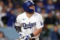 ８回に試合を決定づける満塁本塁打を放ったドジャースのラッシング。(C)Getty Images