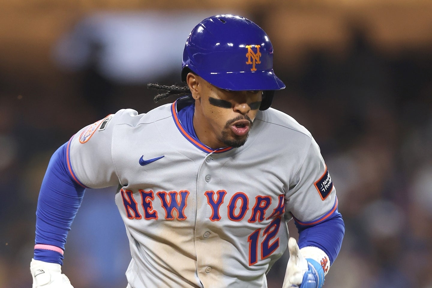 期待のリンドーアも４打数無安打、２三振。ドジャースに敗れたメッツが８連敗となった。(C)Getty Images