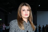 Bリーグ会場にマギーさんが登場。東北ダービーを大いに盛り上げた。(C)Getty Images