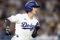 今季初ホームランでスタンドを沸かせたキム・ヘソン。だがその後は３連続三振と振るわず、アピールし切れなかった。(C)Getty Images