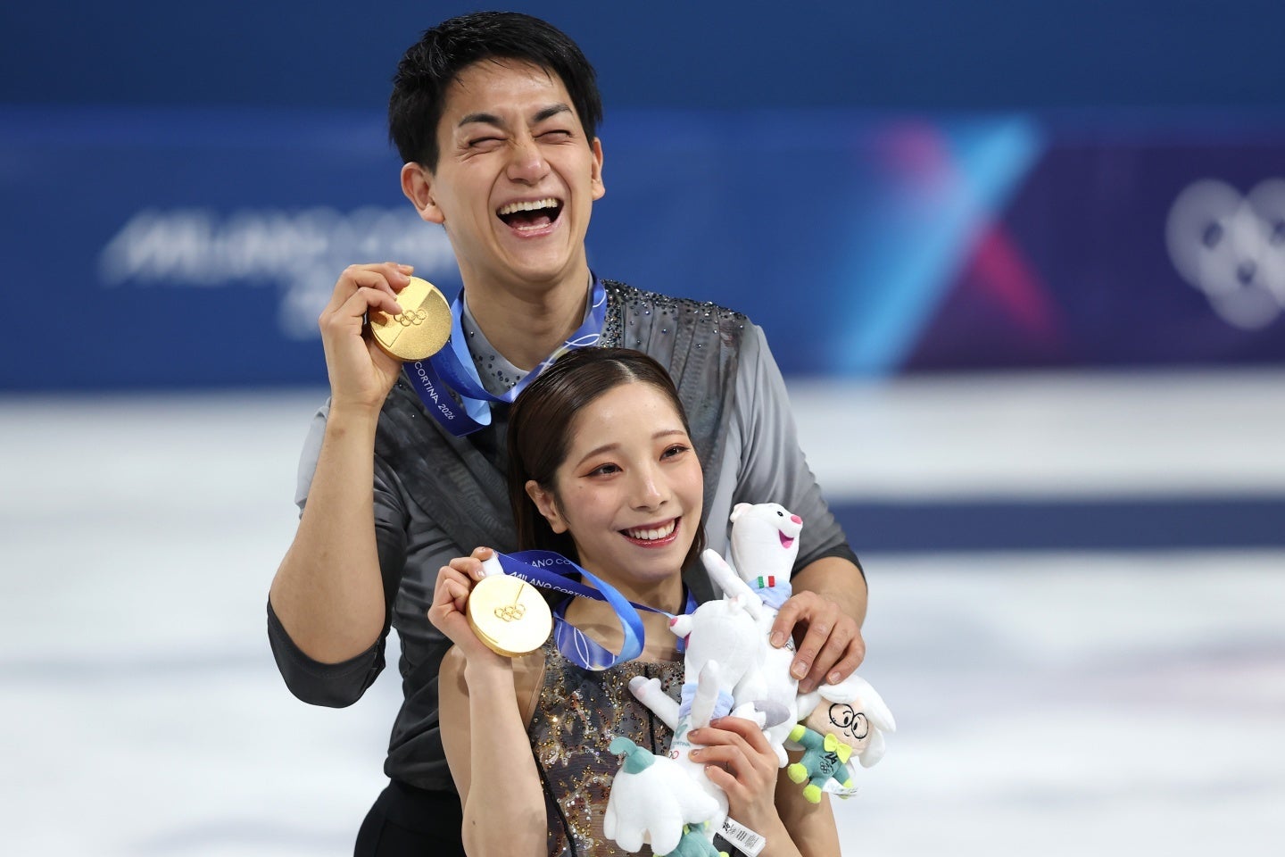 ミラノ・コルティナ五輪で金メダルを獲得したりくりゅう。インスタで現役引退を発表した。(C) Getty Images