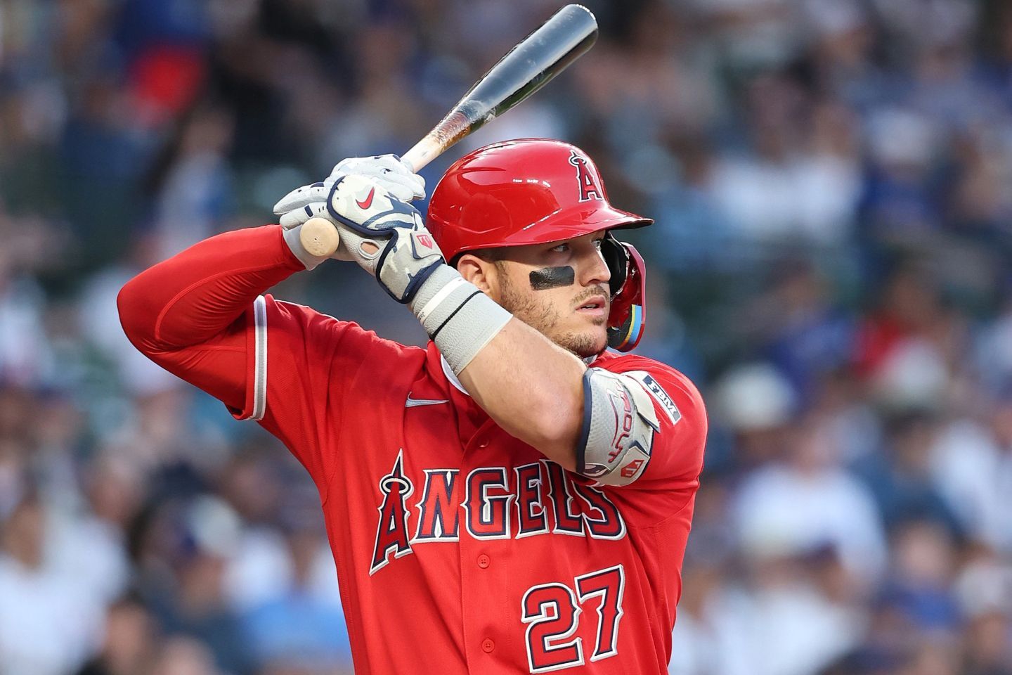 ヤンキースとのシリーズで圧倒的な存在感を放ったエンジェルスのトラウト。(C)Getty Images