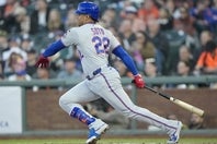 打率.355をマークしていたメッツのソト。現在は負傷でIL入りしている。(C)Getty Images