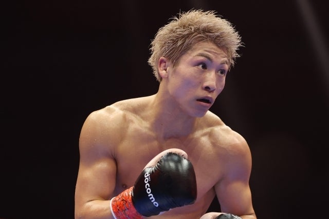 中谷との32戦全勝対決に臨む井上。(C)Getty Images