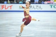 22年北京五輪代表の樋口新葉。昨年12月の全日本選手権が現役最後の演技となった。写真：金子拓弥（THE DIGEST写真部）