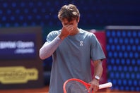 ズベレフを破ってBMWオープンの決勝に進んだコボッリ。同じクラブで練習する少年の死を悼み、涙を流した。(C)Getty Images