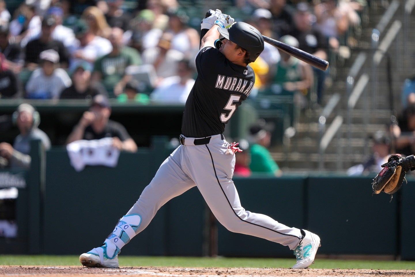 村上は３戦連発となる８号２ランを放った。(C)Getty Images