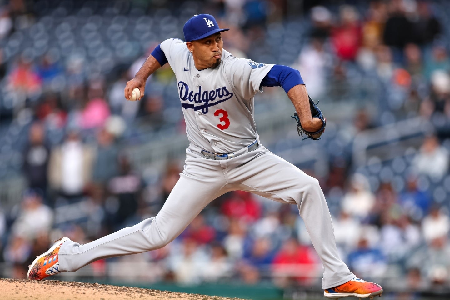 ９日ぶりに登板したドジャースのディアスが、１アウトも取れずに失点した。(C)Getty Images