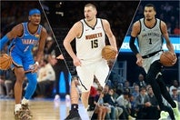 MVP最終候補に選ばれたSGA、ヨキッチ、ウェンバンヤマ(左から)。(C)Getty Images