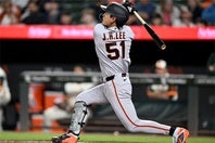 調子が上がってきたジャイアンツのイ・ジョンフ。ドジャース戦の活躍に期待だ。(C)Getty Images