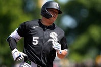 村上は22試合を終えて８本塁打を放っている。(C)Getty Images