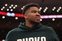 アデトクンボは「キャリアで最もタフなシーズン」と今季を振り返った。(C)Getty Images