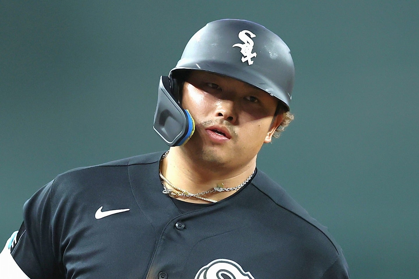 球界トップクラスのホームランスピードを誇る村上。(C)Getty Images