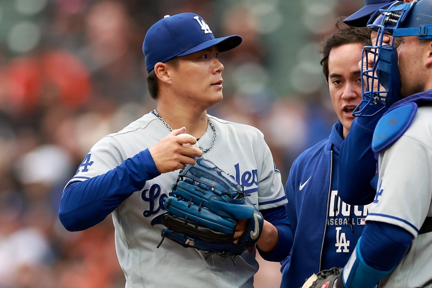 ７回101球、３失点と好投した山本だったが、打線の援護がなかった。(C)Getty Images