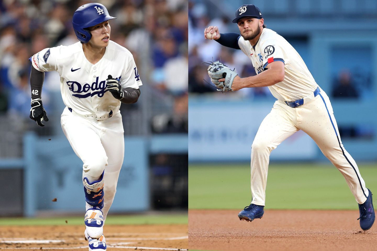 ロースター争いの渦中にあるキム・ヘソン（左）とフリーランド（右）。(C)Getty Images