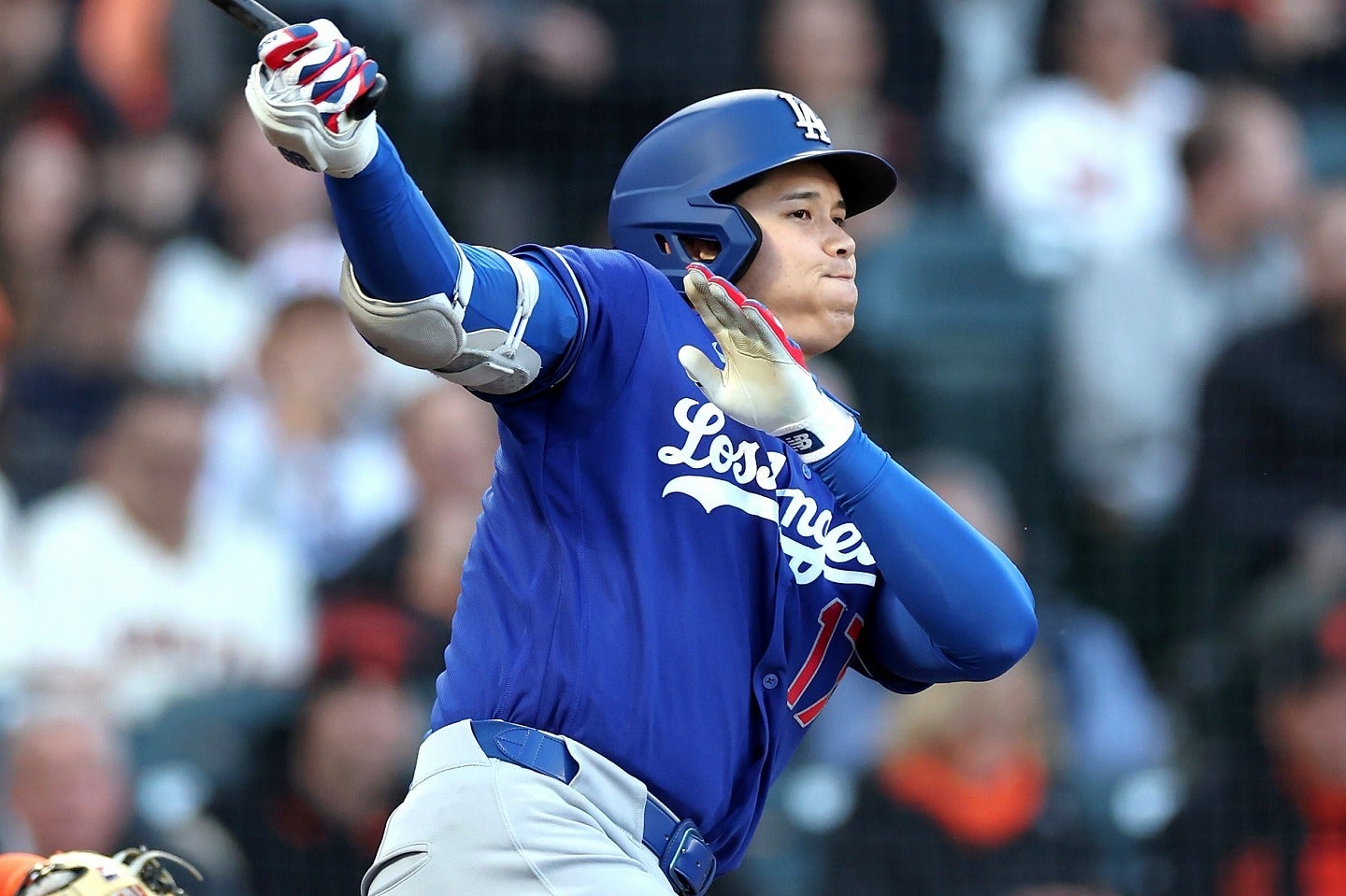 連続出塁記録が「53」で止まった大谷。(C)Getty Images