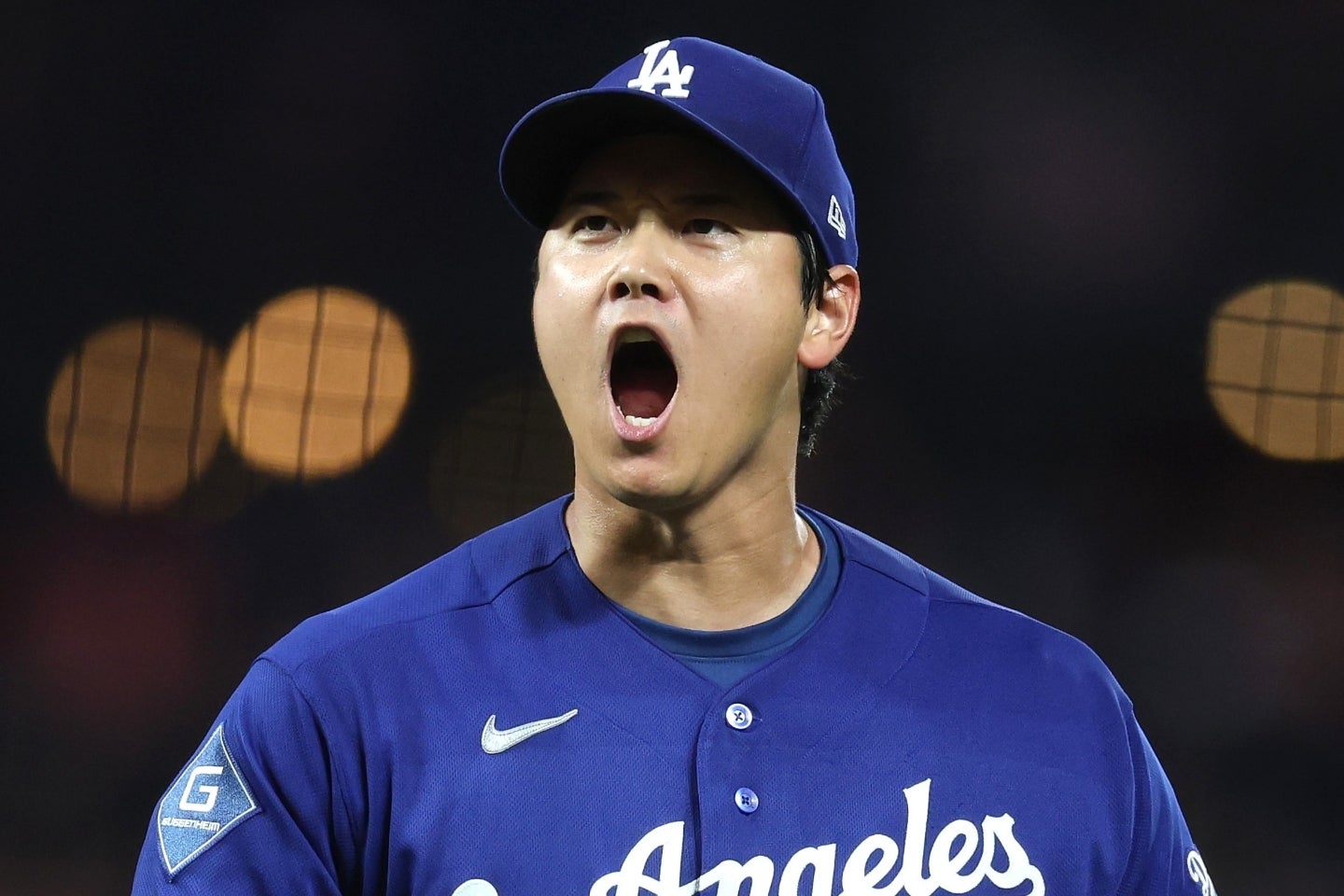 ６回無失点と好投した大谷。打撃では４打数無安打で、連続試合出塁は53でストップした。(C)Getty Images