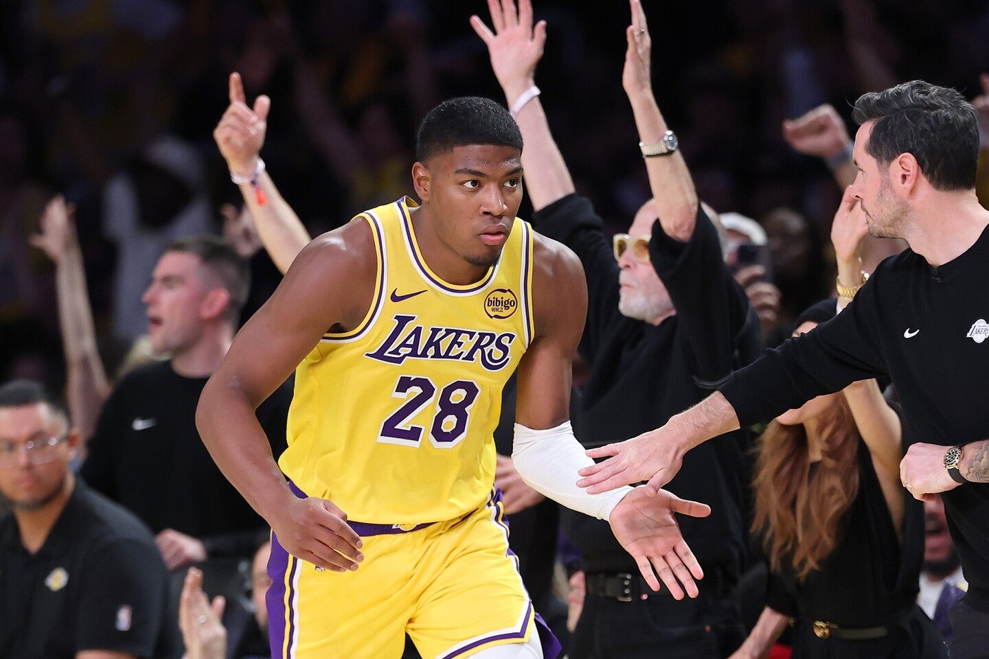 自身も「大舞台が好き」と語るように、八村がNBAのプレーオフ史に名を刻んでいる。(C)Getty Images
