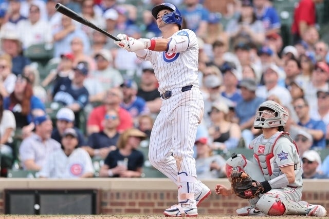 ３戦連続弾を含む３安打の鈴木。打率は３割を超えた。(C)Getty Images