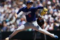 厳しいシーズン序盤を迎えているドジャースの佐々木。(C)Getty Images
