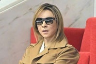X JAPANのYOSHIKIさん。27日のドジャース戦の試合前セレモニーに登場する。写真：金子拓弥（THE DIGEST写真部）