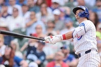 昨年９月以来の３戦連発弾を放ったカブスの鈴木。(C)Getty Images
