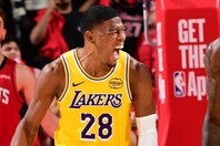 八村は第１Ｑだけで16得点と序盤の火付け役に。３連勝に大きく貢献した。(C)Getty Images