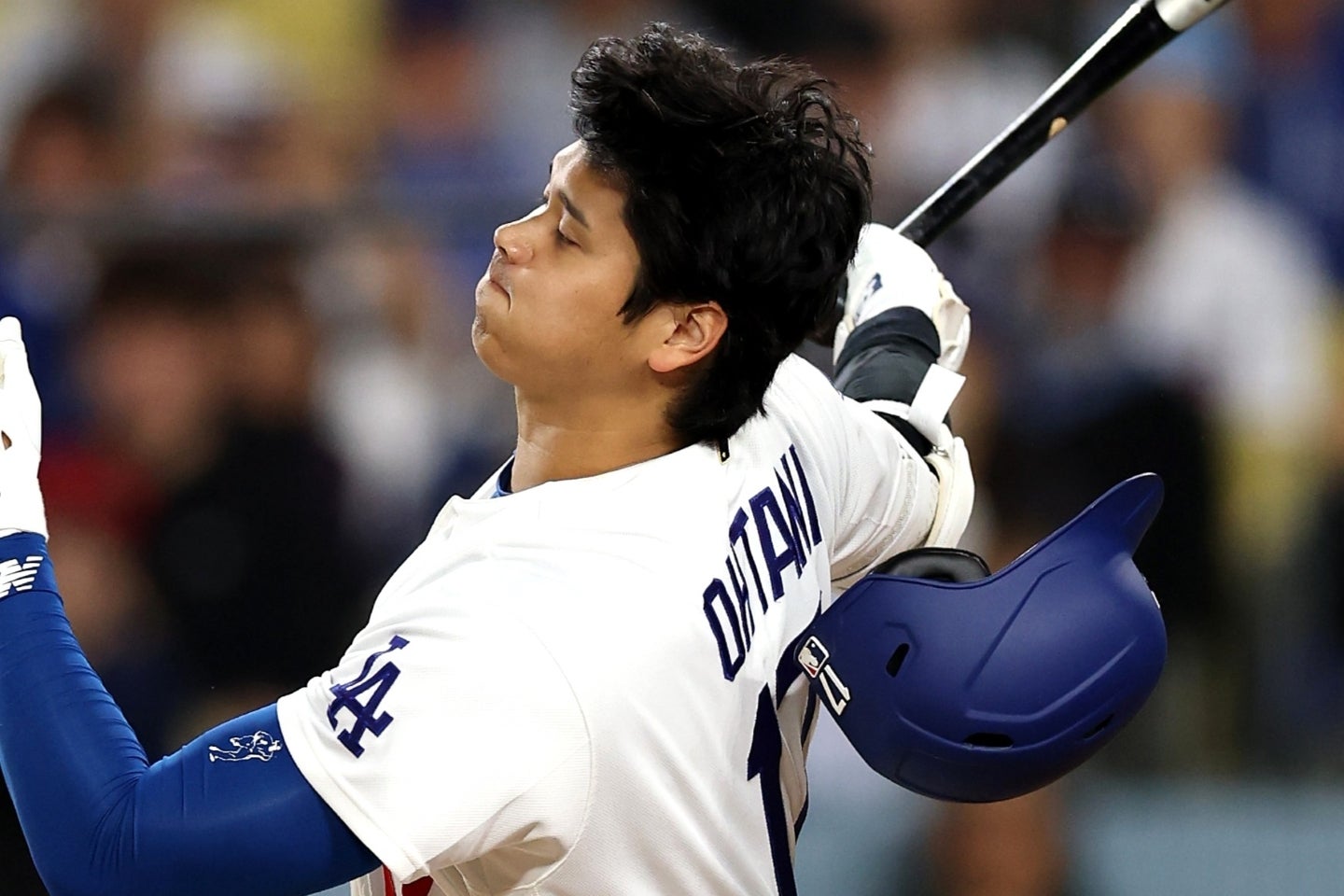 カブス戦に「１番・DH」で出場した大谷は３打数３三振、１四球だった。(C)Getty Images