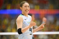 女子バレー日本代表の主将を務める石川真佑。写真：金子拓弥（THE DIGEST写真部）