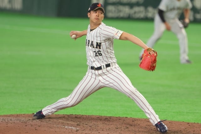 ３月にはWBCで奮闘した種市。重傷で今季絶望となってしまった。(C)Getty Images
