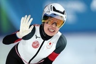 女子スピードスケートの佐藤綾乃。SNSに投稿した女子会が話題となっている。(C)Getty Images