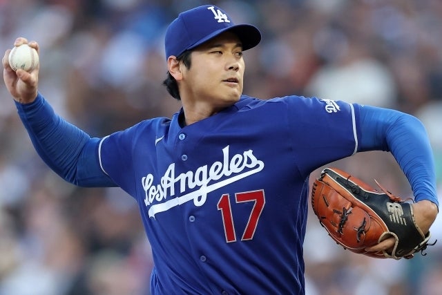 ジャイアンツ戦で６回無失点の好投を見せた大谷。(C)Getty Images