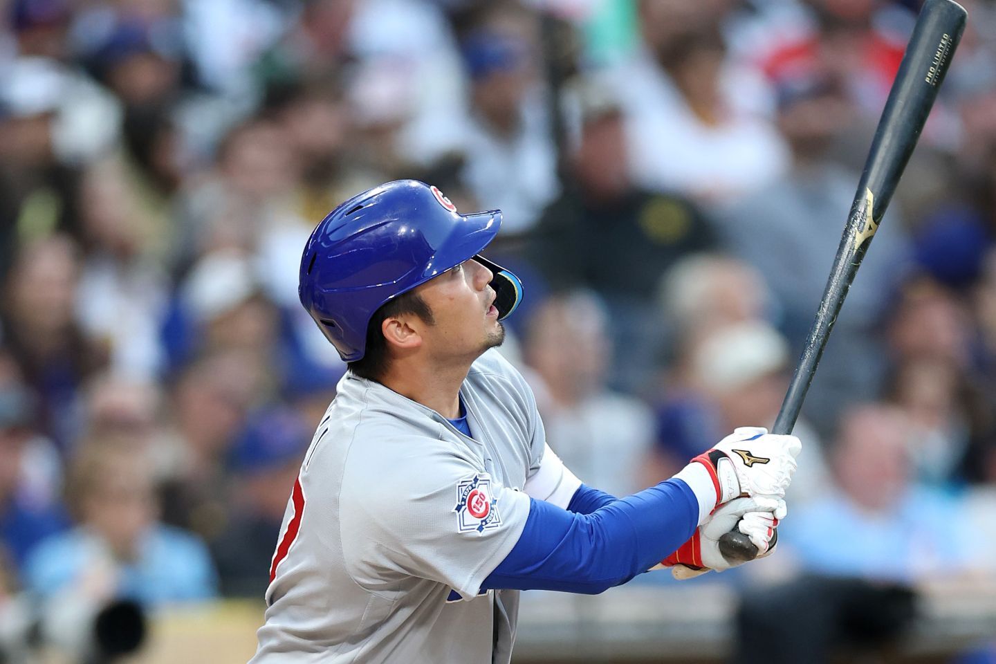 今季５号の本塁打を放ったカブスの鈴木。(C) Getty Images