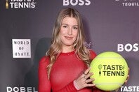 引退後も変わらぬ美ボディを披露したブシャール。（C）Getty Images