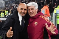 ユベントスのスパレッティ監督（左）とローマを率いるガスペリーニ監督（右）。(C)Getty Images