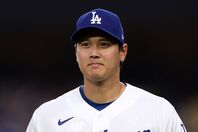 マーリンズ戦で今季５度目の先発登板となる大谷。投手専念での出場に。(C) Getty Images